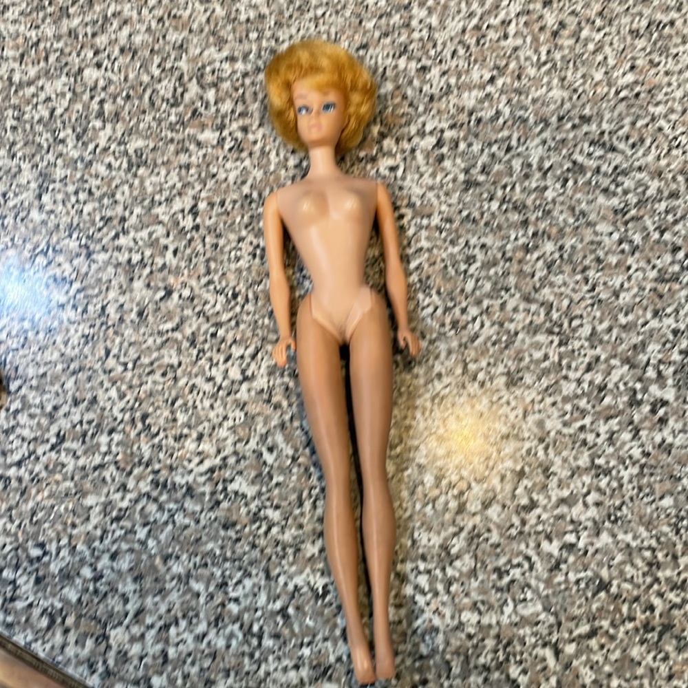 1960s vintage platinum blonde, Barbie doll / beautiful brocade 2 piece outfit - Picture 9 of 13